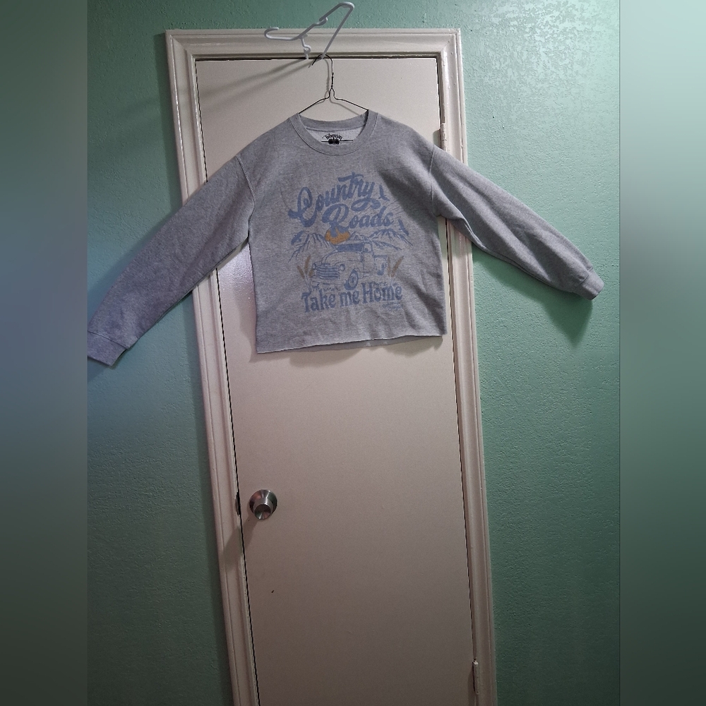 Country Roads Gray Women Sweatshirt